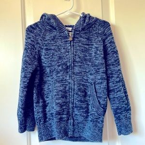 LIKE NEW Gap Blue Sweater with Zipper and Hood Boys 4T